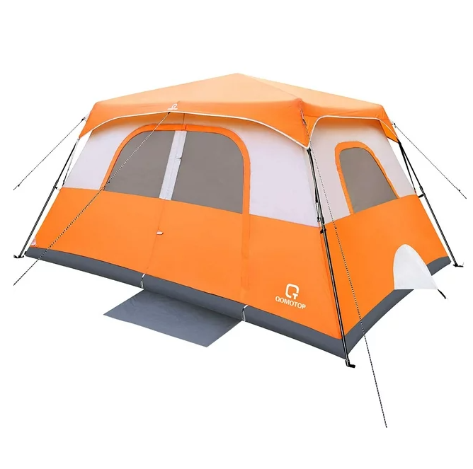 QOMOTOP 10 Person Family Camping Tent,2 Rooms, 60 Seconds Set up Waterproof Tent