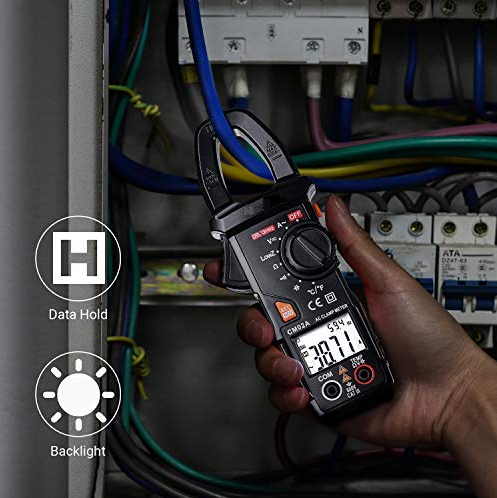 Tacklife Clamp Meter, 6000 Counts Ammeter, Professional Digital Multimeter With Current Ncv Auto Range Test-CM02A