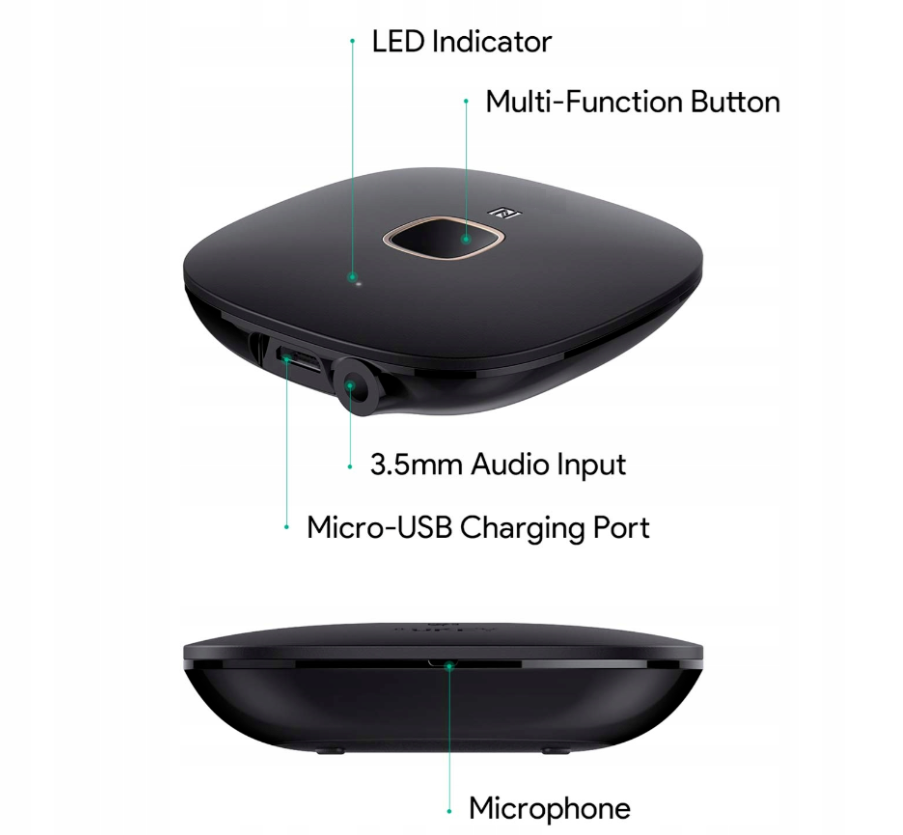 AUKEY Bluetooth Receiver CSR 8635 4.1 NFC BR-C16