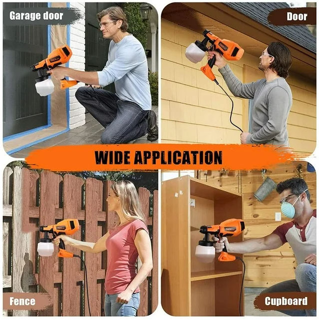 TACKLIFE 800W Electric Paint sprayer.with 3 Patterns Adjustable Valve,TLPS80A