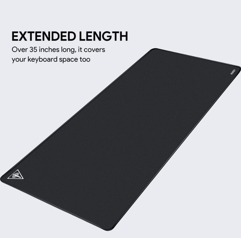 AUKEY Gaming Mouse Pad Large XXL (35.4 x 15.75 x 0.15in) Thick Extended Mouse Mat Non-Slip Spill-Resistant Desk Pad with Special-Textured Surface Anti-Fray Stitched Edges for Keyboard KM-P3