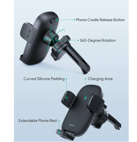 AUKEY HD-C60 Wireless Charger Car Phone Holder
