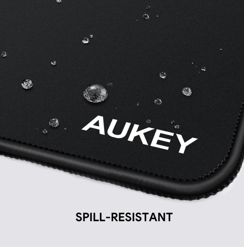 AUKEY Gaming Mouse Pad Large XXL (35.4 x 15.75 x 0.15in) Thick Extended Mouse Mat Non-Slip Spill-Resistant Desk Pad with Special-Textured Surface Anti-Fray Stitched Edges for Keyboard KM-P3