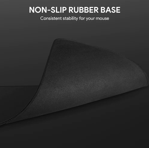 AUKEY KM-P1 Mouse Pad For Office Home 13.7 x 9.8 in Black