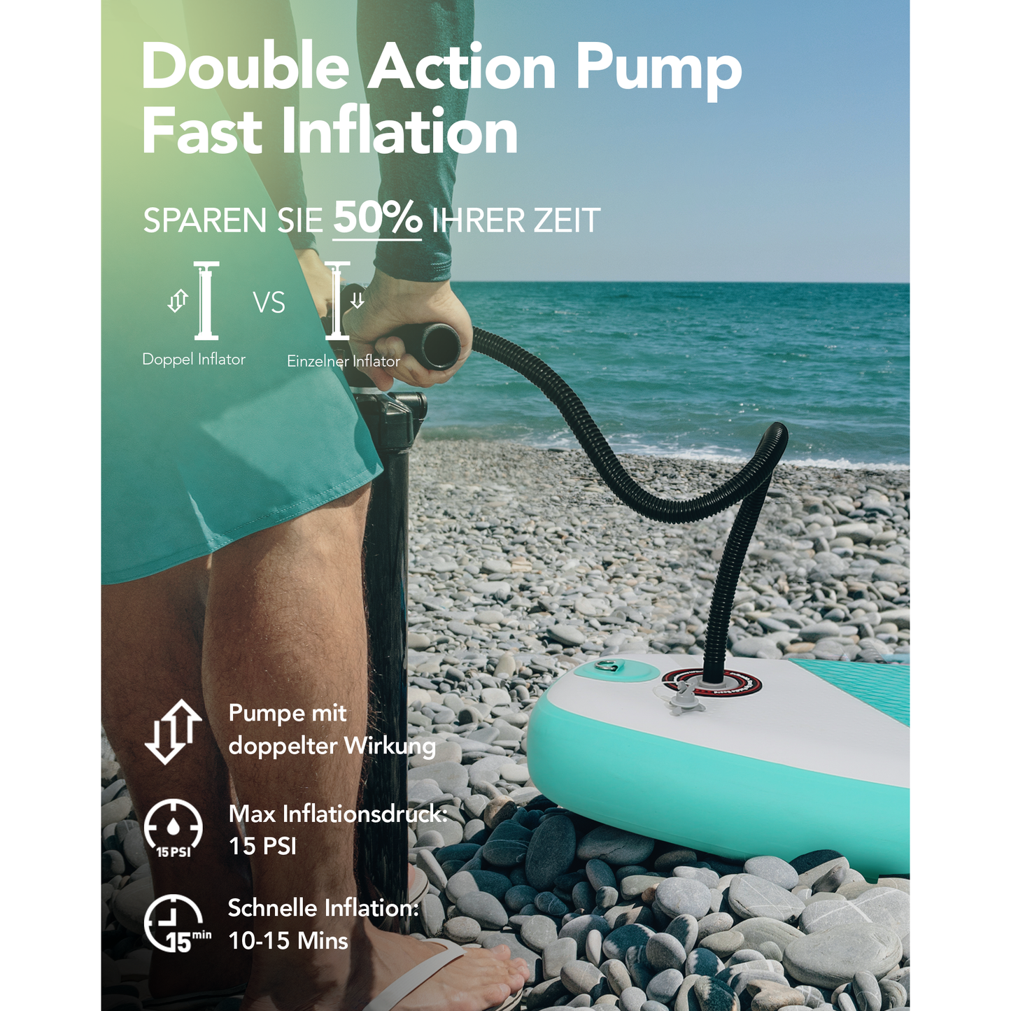 Inflatable Paddle Board Stand Up Paddle Board 120"x30"x6" Ultra-Light(17LBS) SUP Board with Full Accessories & D Ring for Paddling Surfing Yoga Surfing Outdoor Christmas