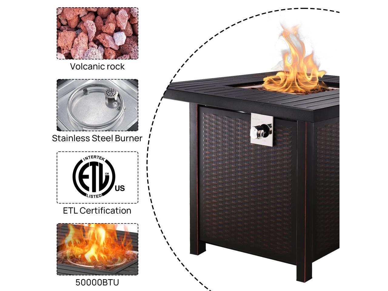 QOMOTOP Propane Fire Table GFP02T