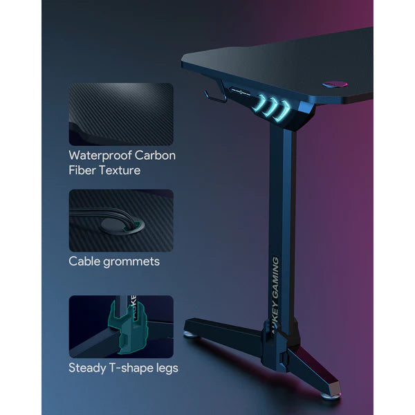 AUKEY Gaming Desk 45 inches with Ergonomic Design (New)