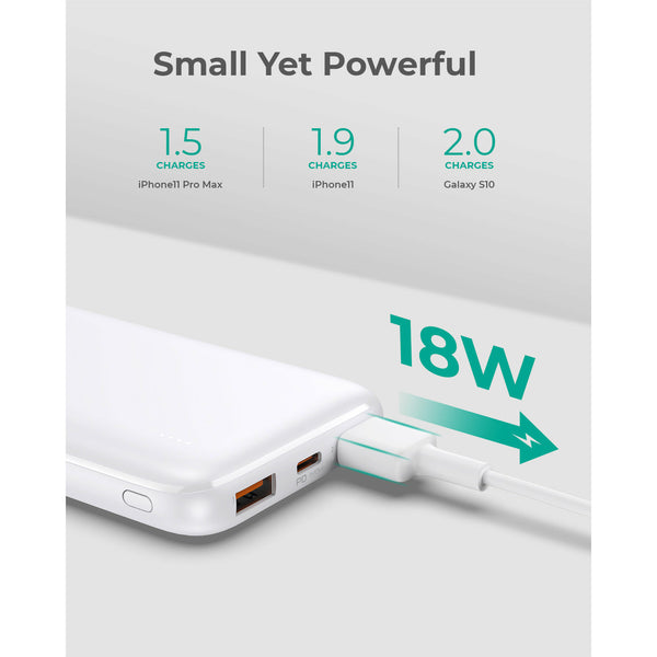 AUKEY PB-N73S 18W PD USB C Portable Charger Black 10000mAh
