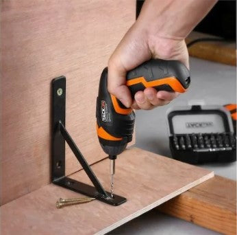 TACKLIFE 3.6V Electric Screwdriver Cordless USB Rechargeable 33pcs Driver Bits LED Light