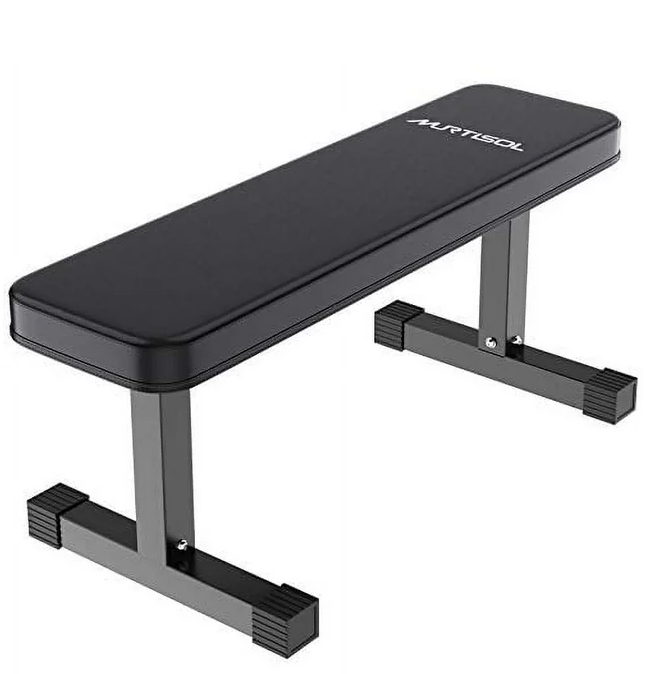 Murtisol Multifunctional Weight Training and Abdominal Exercise Flat Bench Dumbbell Bench Weight Benches,Model 1211,Black 5012400300