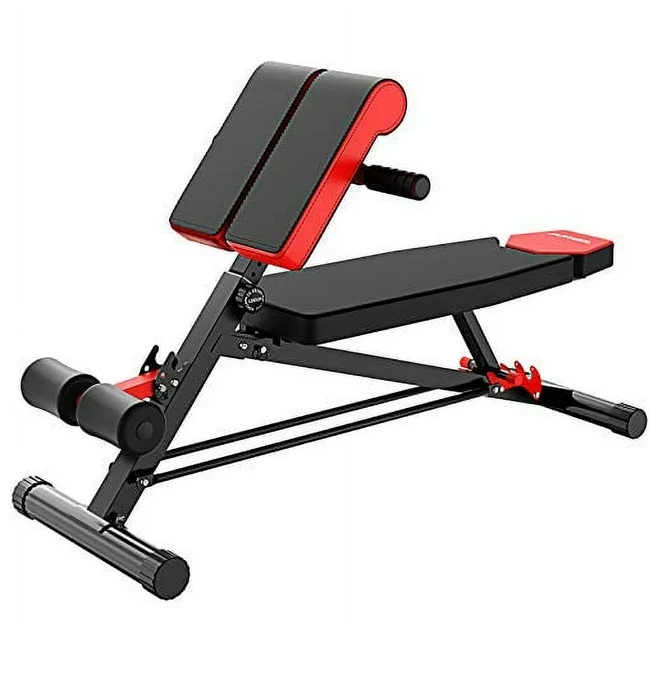Murtisol Multifunctional Training Bench Weight Benches with 3 Adjustments,Model 1210,Black&Red-5012400500