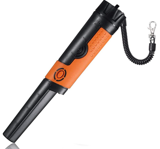 TACKLIFE Pinpointer Metal Detector Fully IP68 Waterproof with High Sensitivity, 9.8 Ft Underwater Measuring, Sound/Vibration Indication, 360° Scanning, Holster/Hanging Wire/Battery Included -MPP01