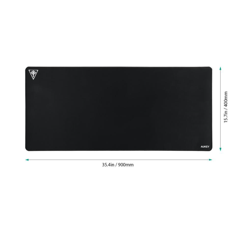AUKEY Gaming Mouse Pad Large XXL (35.4 x 15.75 x 0.15in) Thick Extended Mouse Mat Non-Slip Spill-Resistant Desk Pad with Special-Textured Surface Anti-Fray Stitched Edges for Keyboard KM-P3