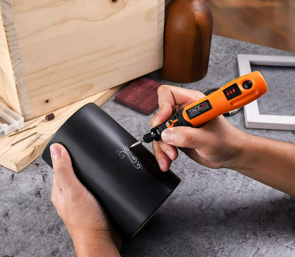 Tacklife 3.7V Cordless Rotary Tool Portable, Perfect for Nail Polishing and Light Duty, 31 Accessories and USB Charging Cable-PCG01B