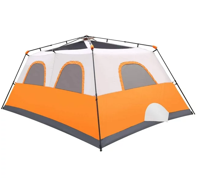QOMOTOP 10 Person Family Camping Tent,2 Rooms, 60 Seconds Set up Waterproof Tent