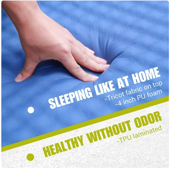 Qomotop QTSID1 Self-Inflating Comfortable Mattress Sleeping Pad