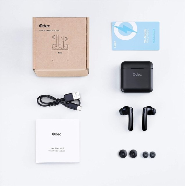 ODEC Wireless Earbuds Active Noise Cancelling with Charging Case OD-E5