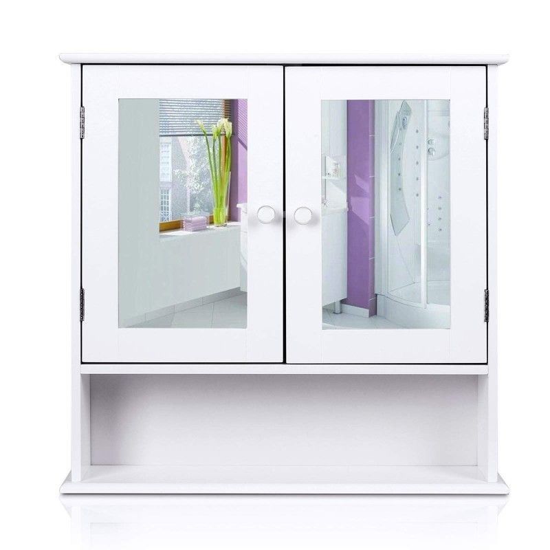 Homfa Bathroom Cabinet Vanity Wall Shelf Storage Cabinet Wash Basin Shower Corner Shelf Sundries Home Furniture Storage