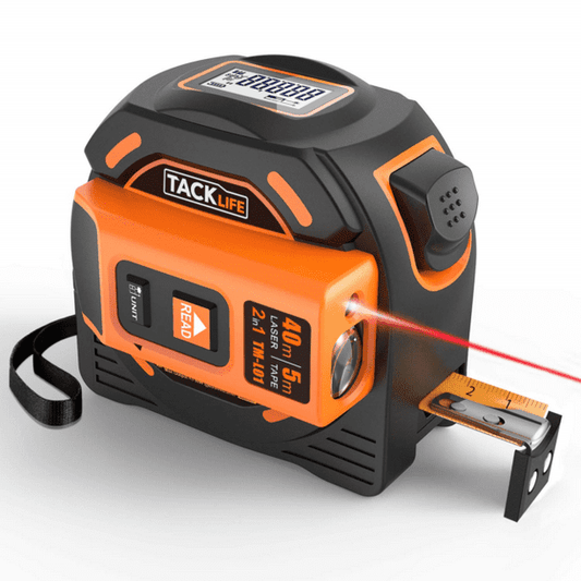 TACKLIFE 2 in 1 Laser tape measure (metric and imperial)