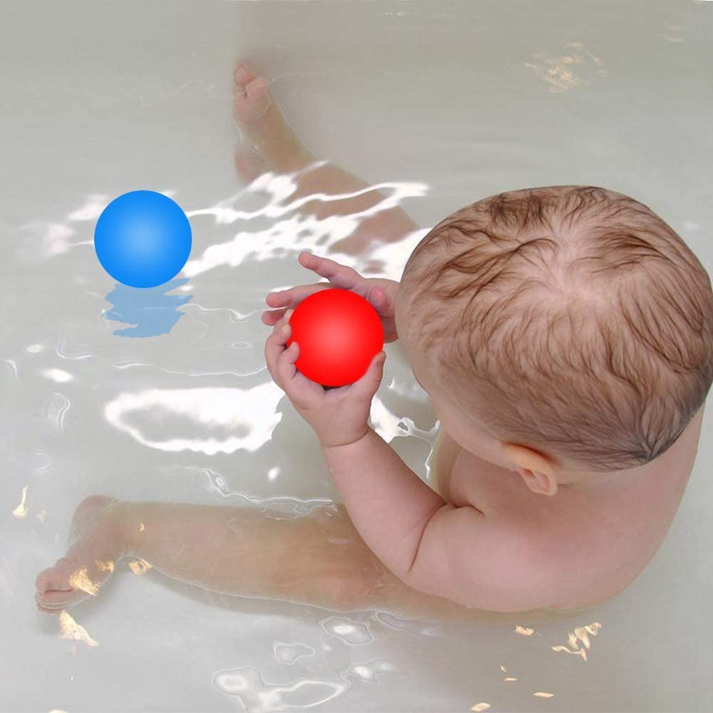 Chakev Floating Pool Ball Lights with Remote, 16RGB Color Changing Ball Lamp with Timer, Waterproof Glow Balls Battery Powered Lighting Bath Toys Ideal for Pond Pool Garden Lawn Party Decor,6Packs