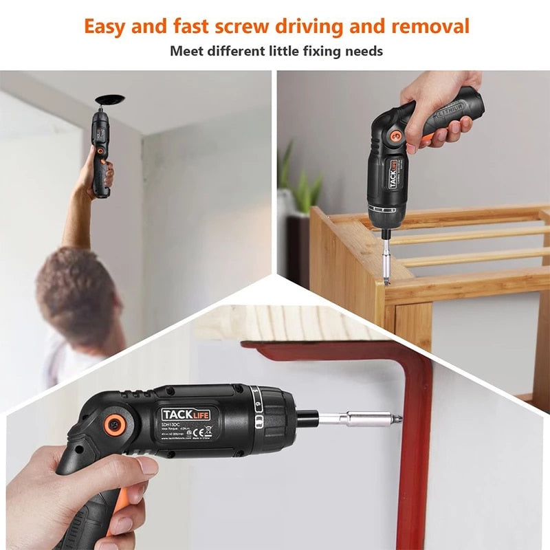 TACKLIFE SDH13DC SDH13DCB Electric Screwdriver 3.6V Cordless Rechargeable Screwdriver 31 Driver Bits home/home other Tools